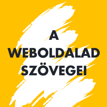 10. A weboldalad szövegei